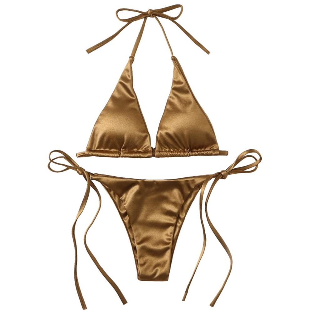 Gold Metallic Bikini